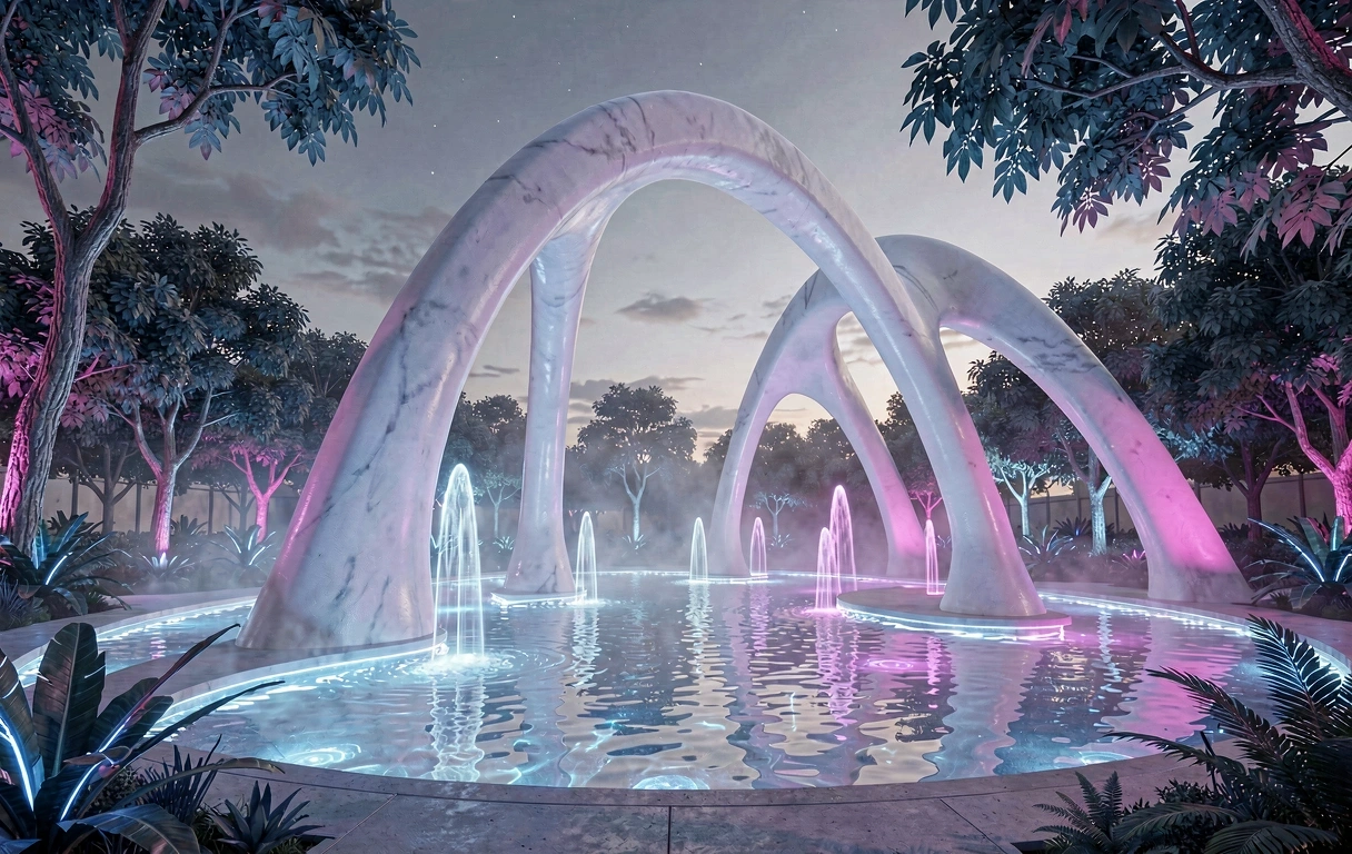 Nyugodt szürreális környezet